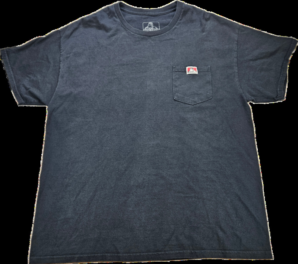 Ben Davis Pocket T-Shirt Men's Black XL 100% Cotton Crew Neck